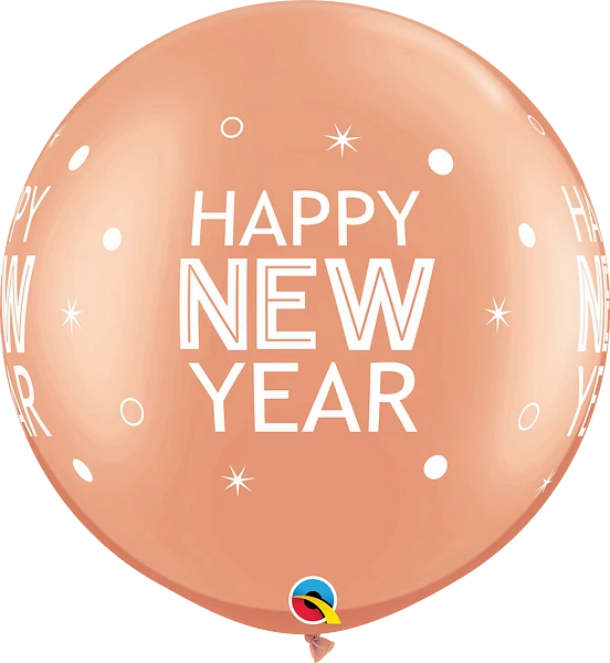 Qualatex New Year Sparkles 30" Latex Balloons 2pk