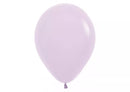 Sempertex pastel matte lilac 12-inch latex balloons in a pack of 12, suitable for decorating and party decorations.