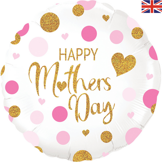 Oaktree Mother's Day Confetti Dots 18" Foil