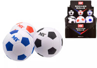 Kandy Toys M.Y Football PU 4-inch toy in various colors, featuring a small football-shaped design perfect for kids' play.