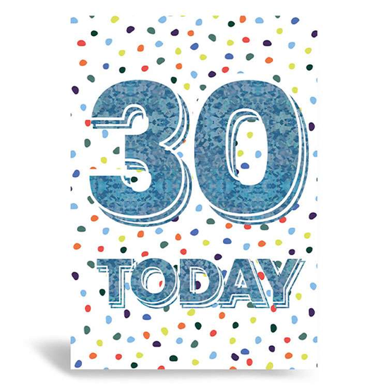 Prelude Pzazzle C50 Birthday Age 30 6pk