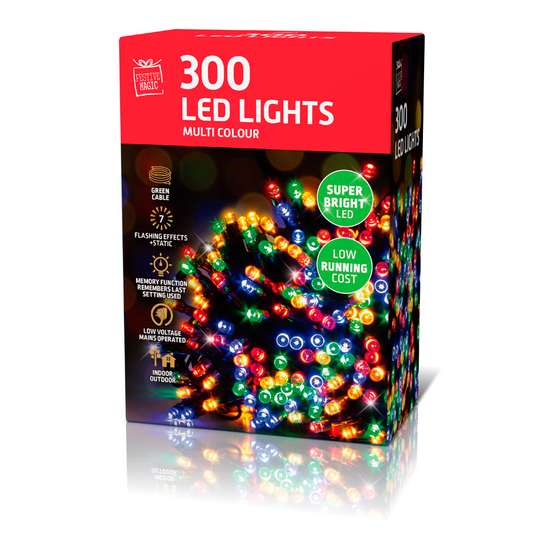 Uncle Bills 300 Pack LED Lights Multi