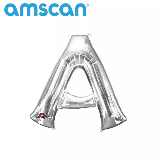 Anagram Foil Balloon Silver 16" Letters A - Z