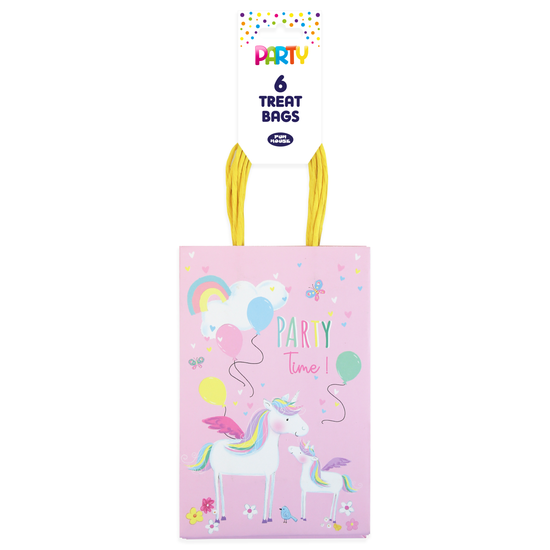 Eurowrap 6 Pack Party Bags Unicorn