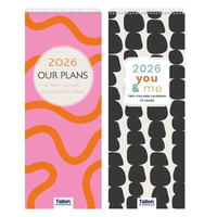 Tallon 24-pack calendar with two-column, super slim design, featuring a sleek and modern layout for organized planning.