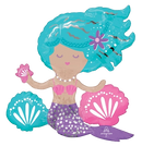 Anagram Shimmering Mermaid 18" Sitter Foil Balloon