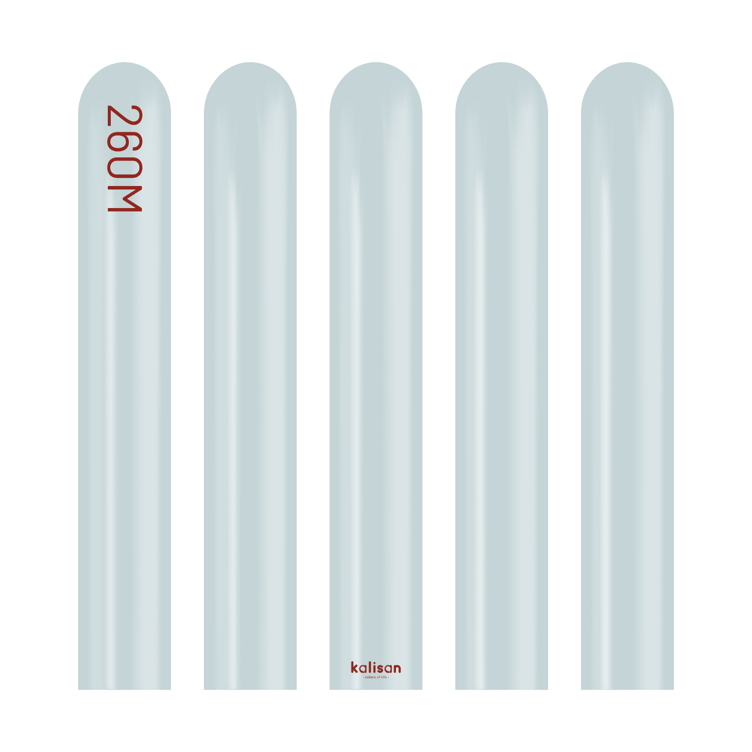 Kalisan 50 Pack Latex Balloons Aura Ice Blue 260