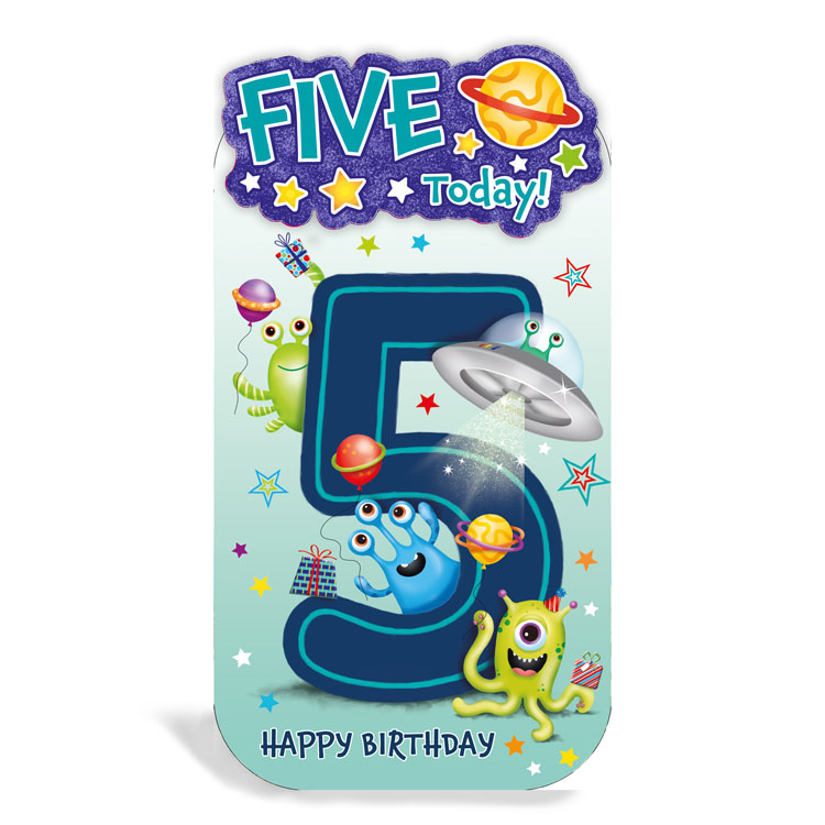 Prelude Platinum C55 Birthday Age 5 6pk