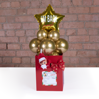 Pearlised Red Flower Box 18x24cm 10pk