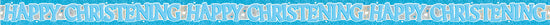 Unique Foil Banner Christening Blue 12ft