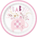 Unique 8 Pack Plates Pink Floal Elephant 9