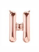 Northstar Foil Balloon Rose Gold 16" Letter H