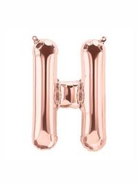 Northstar Foil Balloon Rose Gold 16" Letter H