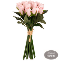 Eleganza Beatrice Rose Soft Pink 15 Bud Bunch