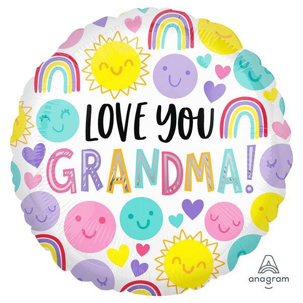 Anagram Love You Grandma 18" Foil Balloon