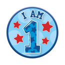 Small Badges Age 1 Male 6pk