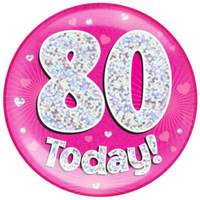 Oaktree Badge 80 Today Pink Jumbo 6