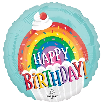 Anagram Rainbow Sprinkles 18" Foil Balloon