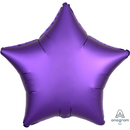 Anagram Foil Balloon Satin Luxe Purple Star 18"