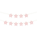PartyDeco Letter Banner Baby Shower Pink 290cm