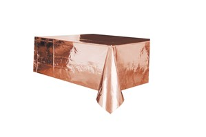 Unique Tablecover Rose Gold Foil 54" x 108