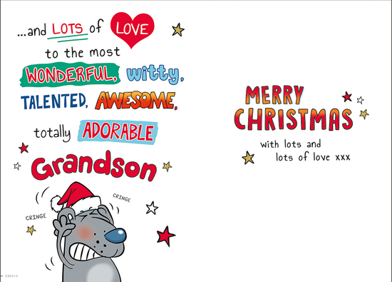 Regal 6 Pack C75 Cards Christmas Grandson