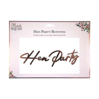 Eurowrap Banner Hen Party Rose Gold