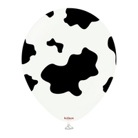Kalisan Safari Cow White/Black 12" Latex 25pk