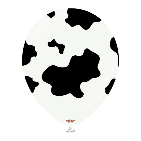 Kalisan Safari Cow White/Black 12" Latex 25pk