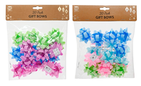 Gift Bows Glitter Macaron 20pk (Colours Vary)