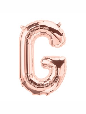 Northstar Foil Balloon Rose Gold 16" Letter G