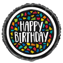 Unique Foil Balloon Colourful Mosaic Birthday 18"