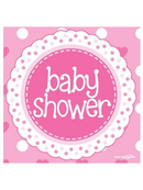 Baby Shower Pink Napkin 16pk