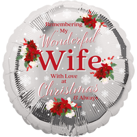 Foil Balloon 18" Wife Floral