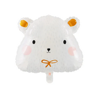 Polar Bear Head 20" Foil Balloon
