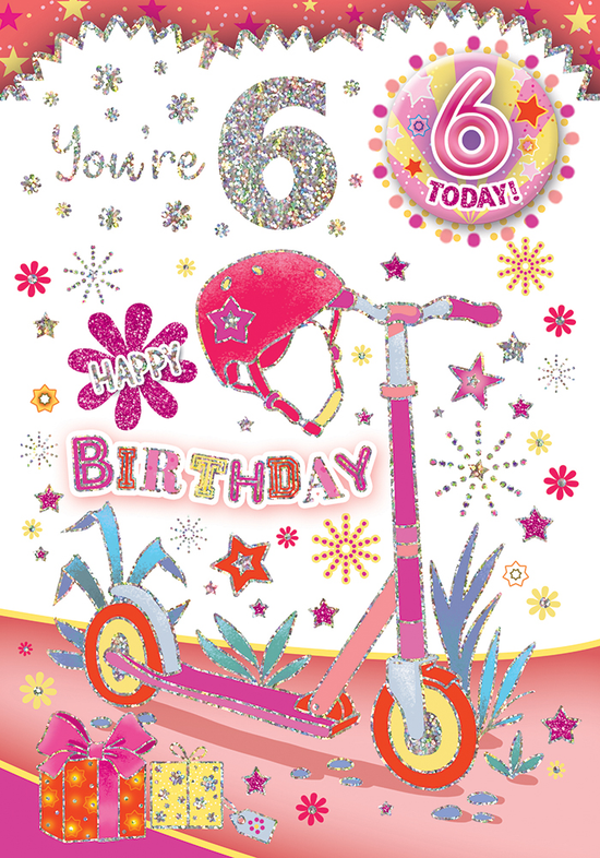 Xpress Yourself C50 Birthday Age 6 6pk