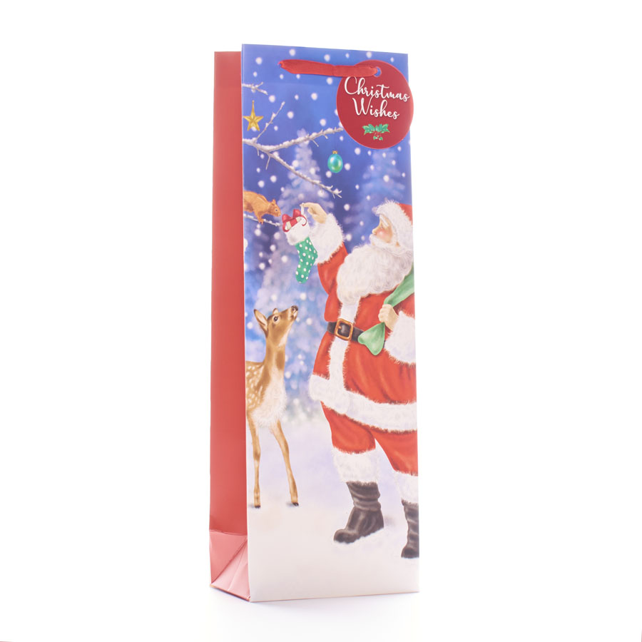 Tiger Feet Gift Bag Santa Gift Bottle 12pk