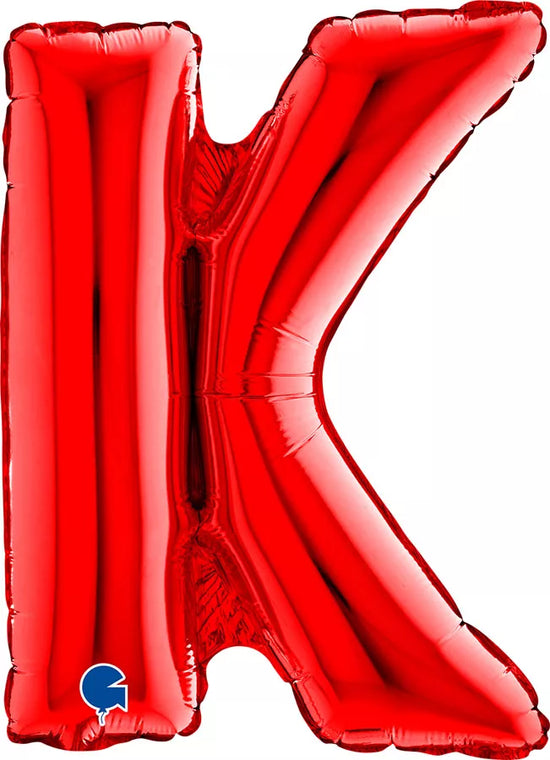 Grabo Foil Balloon Red 14" Letter K