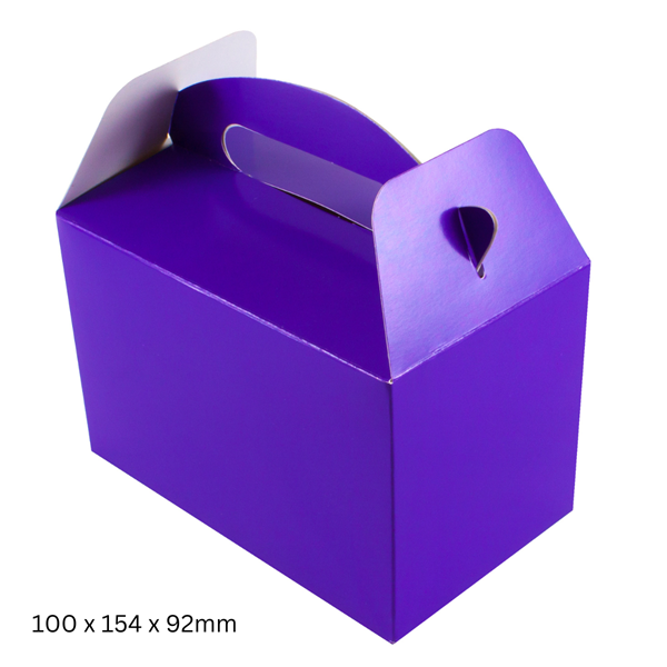 Oaktree 6 Pack Party Boxes Purple 100 x 154 x 92mm