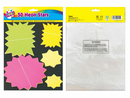 Fluorescent Stars Assorted Sizes 50pk
