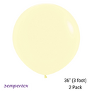Sempertex Pastel Matte Yellow 36" Latex 2pk