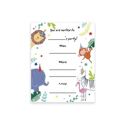 20pk Party Invites Jungle BD