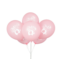 Pink Baby Elephant 12" Latex Balloons 8pk