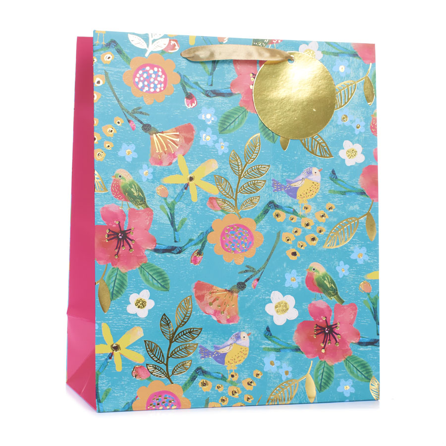 Tiger Feet Gift Bag Flowers Extra Large 6pk