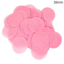 Confetti Round Bio-Degradable 25mm 100g Light Pink