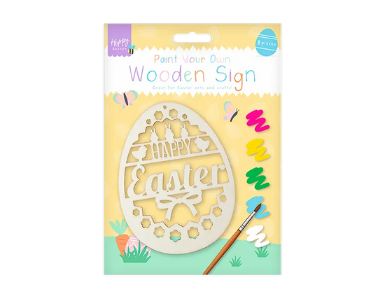 Gem Imports Paint Your Own Wooden Easter Sign