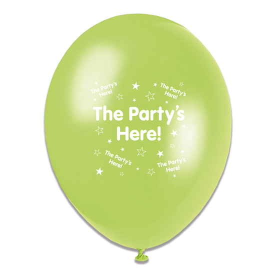 Tiger Feet The Party's Here 10" Latex 6x8pk