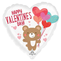 Anagram Valentine Bear Hug 18" Heart Foil Balloon