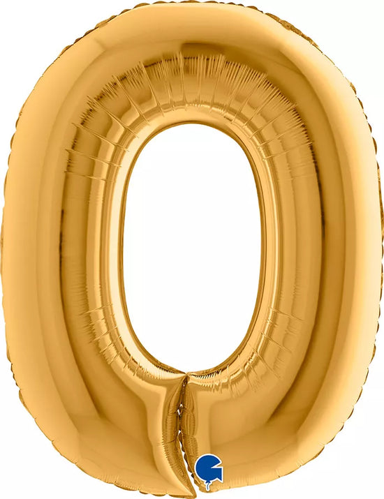 Grabo Foil Balloon Gold 40" Numbers 0 - 9