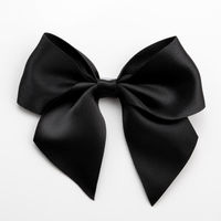 Italian Options 6 Pack Ribbon Bows Black 10cm